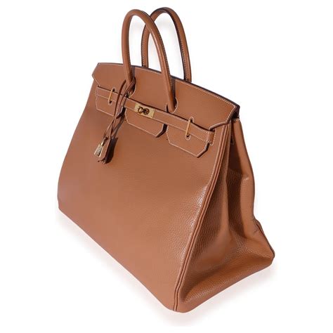 hermes birkin 40 hand bag brown ardennes leather|Hermès Natural Ardennes Birkin 40 QGB0H559IB001 .